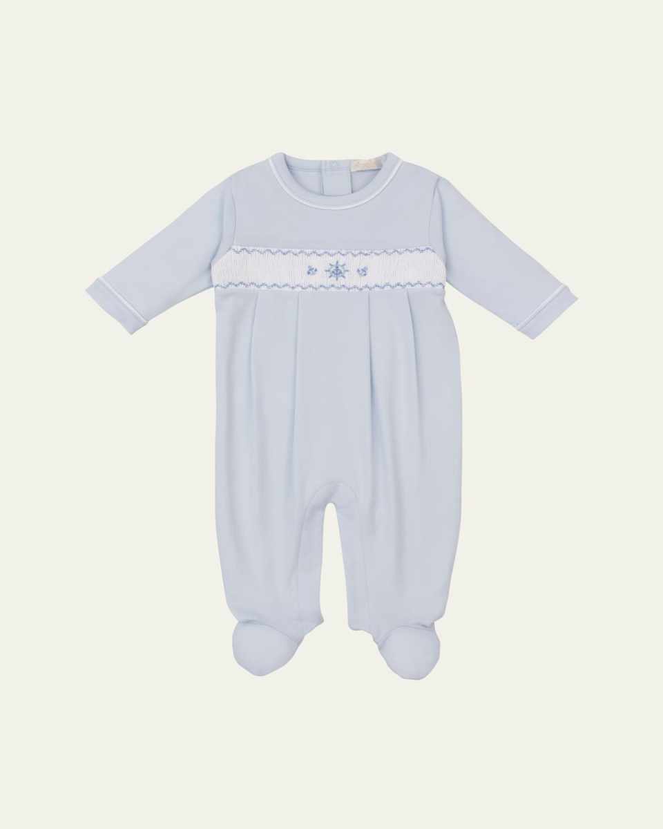 Boy's CLB Summer Medley 25 Smocked Footie, Size Newborn-9